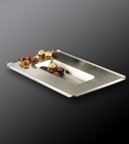 Stainless Steel Multi-Level Tray 21"L x 13"W x 1.625"H